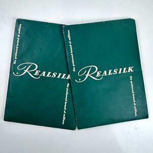 2 pair REALSILK Vintage Nylons Seamless Stockings size 10